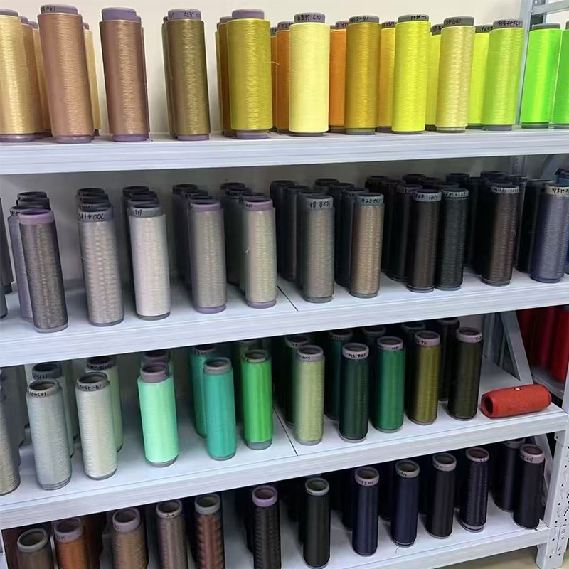 Obojena teška mrežata pređa dty