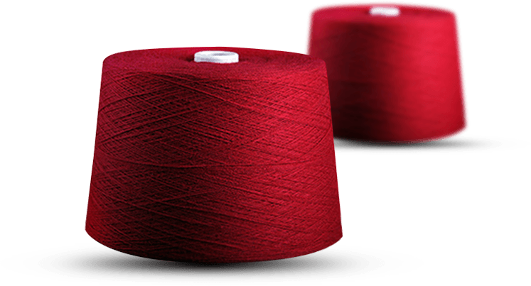 Obojena poliesterska pređa